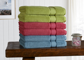 Loftex intros towels made using a waterless dye process